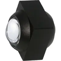 Silamp Applique Murale Led COB Double Faisceaux Corps Noir - Blanc Chaud 2300K - 3500K