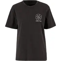 Miss Tee One Line Flowers Short Sleeve T-shirt Noir L Femme