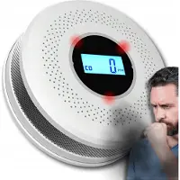 ELECTRONICA 4U OMNA | Détecteur de monoxyde de carbone et de fumée JKD 512COM - Blanc - - Alarme 85dB - Double sécurité