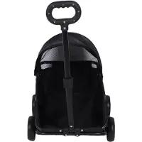 Gistuch Poussette pliable pour animaux de compagnie avec capote, 4 roues, poussette pour petits chiens et chats, légère, montage facile, utilisation polyvalente