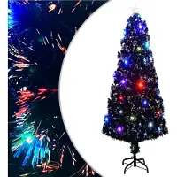 vidaXL BEI CLORIS Sapin de Noël avec éclairage et support 240 cm fibre de verre 2024 Nouveau4618782