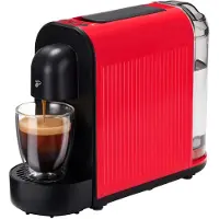 Tchibo Machine à café à capsules Cafissimo NOW pour caffè crema, espresso et café | 0,67 l | 1 250 W | 11,4 x 33,7 x 23,5 cm | Rouge