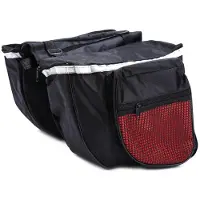 Gistuch Sacoche pour porte-vélos, sacoches latérales, taille universelle, bandes réfléchissantes pour les petits trajets à vélo