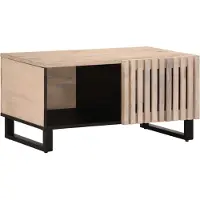 vidaXL BEI CLORIS Table basse Blanc 80x51x40 cm Bois massif Mango - Tables basses Nouveau5201101 1parcel