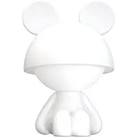 Luxus Europe - Lampe de chevet pour enfant, motif souris, blanc - Veilleuse LED sans fil pour enfants - Rechargeable par USB-C