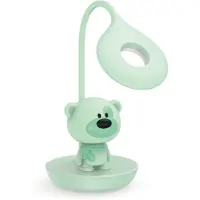 Luxus Europe - Lampe de chevet pour enfant, motif chien, modèle Mini, couleur vert menthe - Veilleuse LED sans fil pour enfants – Rechargeable par USB-C