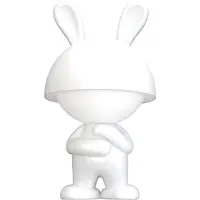 Luxus Europe - Lampe de chevet pour enfant, motif souris, blanc - Veilleuse LED sans fil pour enfants - Rechargeable par USB-C