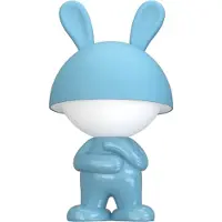 Luxus Europe - Lampe de chevet pour enfant, motif souris, bleu clair - Veilleuse LED sans fil pour enfants - Rechargeable par USB-C