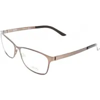Safilo Lunettes de Vue SA 6022 55/15/140 Semimatte darkbrown Stainless steel WOMAN SA 6022