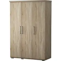 Meublorama Armoire 3 portes avec penderie TOM – Chêne sonoma