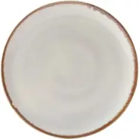 Mason Cash Cremefarbener Speiseteller, Reactive Linear, Assiettes, Blanc