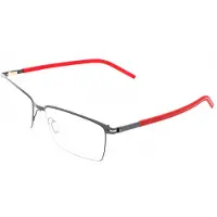 Safilo Lunettes de Vue SA 1075 55/17/145 Matt grey red Stainless steel MAN SA 1075