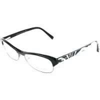 Jimmy Choo Lunettes de Vue JC44 52/15/135 Black ruthenium zebra black white Metal WOMAN JC44