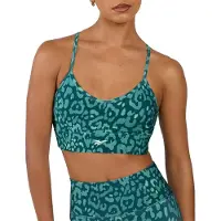 Reebok Printed Tri-back Sports Bra Vert S Femme