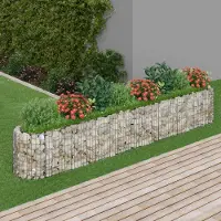 Prolenta Maison Exclusive - Parterre surélevé en gabion, fer galvanisé, 330 x 50 x 50 cm