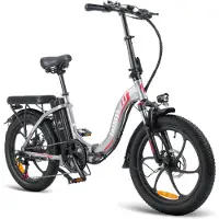 StarTech.com Vélo électrique - F20 - Batterie au lithium 36 V - Moteur sans balais 250 W - Roues de 50,8 cm - Vitesse maximale de 25 km/h - 2 places - Gris clair