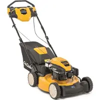 Cub Cadet LM2 DR53S 12BBPQKC603 Tondeuse à gazon à conducteur marchant, moteur à essence 4 temps, largeur de coupe de 53 cm, traction sur roues, fonction mulching, bac de ramassage arrière