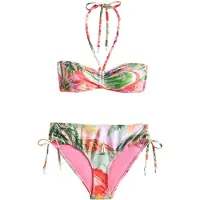 Friends Like These Bikini vert clair / vert foncé / rose / blanc