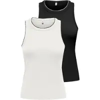 ONLY Haut 'ONLALLY' noir / blanc