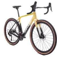 RINOS Vélo de Gravel en carbone Sandman6.0 Shimano GRX600 S Noir/Jaune 52 cm