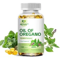 Menxi Oil of Oregano 4000mg + Carvacrol (120 capsules) Complément alimentaire, digestion, système immunitaire, articulations, os