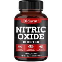Didacat Booster d'oxyde nitrique 1500 mg (120 capsules) Complément alimentaire, Muscles, Énergie, Circulation