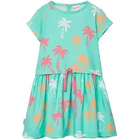 Boboli 333043 Short Sleeve Dress Vert 8 Years Fille