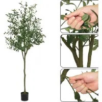 StarTech.com Olivier artificiel - Plante artificielle en pot - 4XL - Pour l'intérieur - Plastique - Maison et bureau