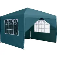 NaiZy : tentes pliantes 2,5 x 2,5 m, imperméables et résistantes aux UV, tentes de jardin robustes avec 4 parois latérales, sac de transport inclus – Vert
