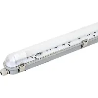 Silamp Kit de Réglette LED IP65 + Tube Néon LED 120cm T8 18W - Blanc Chaud 2300K - 3500K