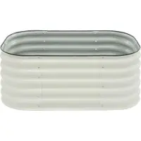 StarTech.com Jardinière surélevée moderne en métal - 105 × 60 × 43 cm - Pour le jardin, la cour, le balcon, la terrasse - Blanc