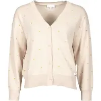 Kleinigkeit Cardigan 'Herzen' beige / citron vert
