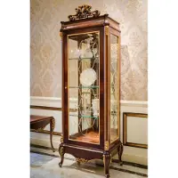 AEA Vitrine verre armoire salon vitrine 1 porte vitrines E70 baroque rococo