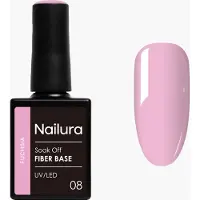 Nailura - Fiber Base - Fuchsia - 10 ml (Fuchsia, Base coat)