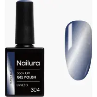 Nailura - Gel Polish 304 - Navy Cat Eye - Navy Blue - 10 ml (Bleu marine)