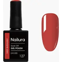 Nailura - Gel Polish 127 - Deep Burgundy - 10 ml (Bourgogne profond)