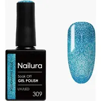 Ginza.se - Gel Polish 309 - Aquamarine Blue - 10 ml (Bleu aigue-marine)
