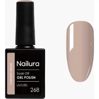 Nailura - Gel Polish 268 - Creamy Beige - 10 ml (Beige crème, Vernis effet gel)