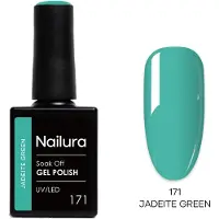 Nailura - Gel Polish 171 - Jadeite Green - 10 ml (Jadeite Green, Vernis effet gel)