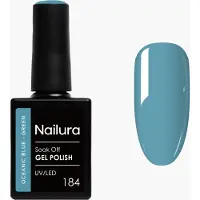 Nailura - Gel Polish 184 - Oceanic Blue Green - 10 ml (Bleu-vert océanique)