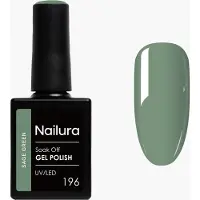 Nailura - Gel Polish 196 - Sage Green - 10 ml (Sage Green)