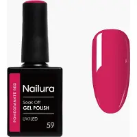 Nailura - Gel Polish 59 - Pomegranate Red - 10 ml (Rouge grenade)