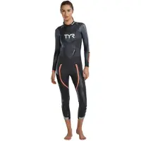 Tyr Hurricane Cat 3 Woman Long Sleeve Neoprene Wetsuit Noir S-M Femme