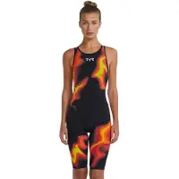 Tyr Venzo Infrared Open Back Competition Swimsuit Noir 29 Femme