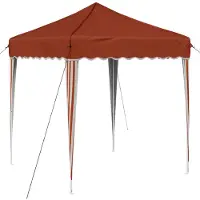 Syfax Tente de fête pop-up 195 x 195 x 245 cm Terre cuite