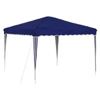 Syfax Tente de fête pop-up 288 x 288 x 245 cm Bleu Tissu Oxford