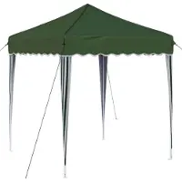 vidaXL Tente de réception pliable 195 x 195 x 245 cm, tissu Oxford vert