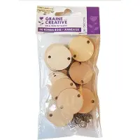 Graine Créative 180 disques en bois de rechange pour le calendrier d'anniversaire