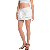 Replay W9914 .000.52884 Short Skirt Blanc L Femme