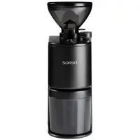 Sorso Moulin à café électrique Peppe Brew &amp; Espresso by Eureka – noir mat